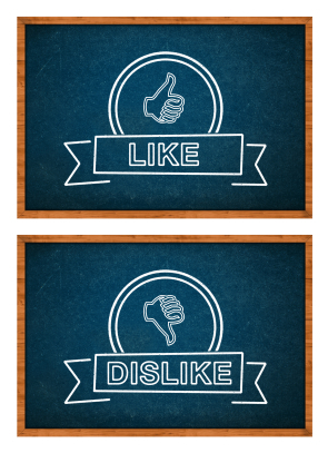 Like and Dislike button